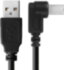 Greenconnect Кабель 1.0m USB 2.0, AM/BM угловой, черный, 28/28 AWG, экран, армированный, морозостойкий, GCR-UPC3M2-BB2S-1.0m Greenconnect  USB 2.0 Type-AM - USB 2.0 Type-BM 1м