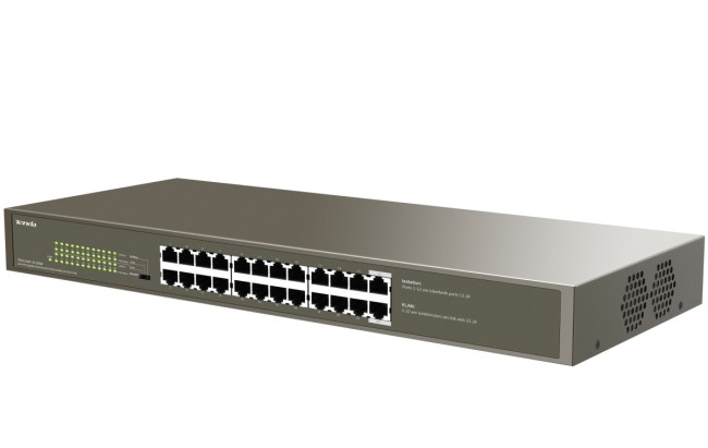 Коммутатор Tenda TEG1124P-24-250W Коммутатор Tenda TEG1124P-24-250W