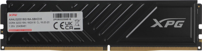 Память DDR4 16GB 3200MHz ADATA AX4U320016G16A-SBKD35