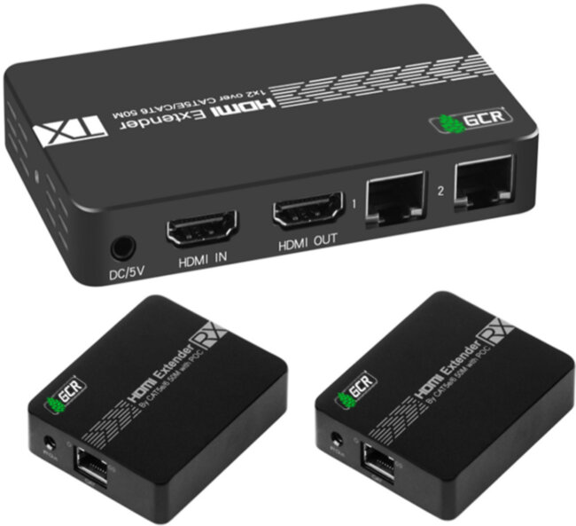GCR Разветвитель HDMI 1.4 через LAN кабель, 1 x 2 GreenLine, до 50.0m, 1080P 60Hz, EDID, удлинитель ИК Greenconnect HDMI (f) - 2 x HDMI (f) GCR Разветвитель HDMI 1.4 через LAN кабель, 1 x 2 GreenLine, до 50.0m, 1080P 60Hz, EDID, удлинитель ИК Greenconnect HDMI (f) - 2 x HDMI (f)