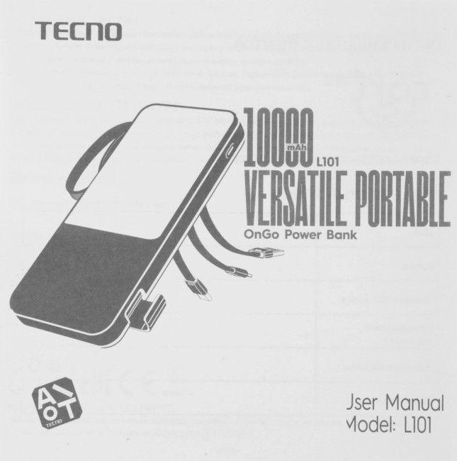 Внешний аккумулятор TECNO OnGO L101