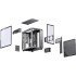 Корпус без блока питания JONSBO X400 Pro Grey Корпус без блока питания JONSBO X400 Pro Grey