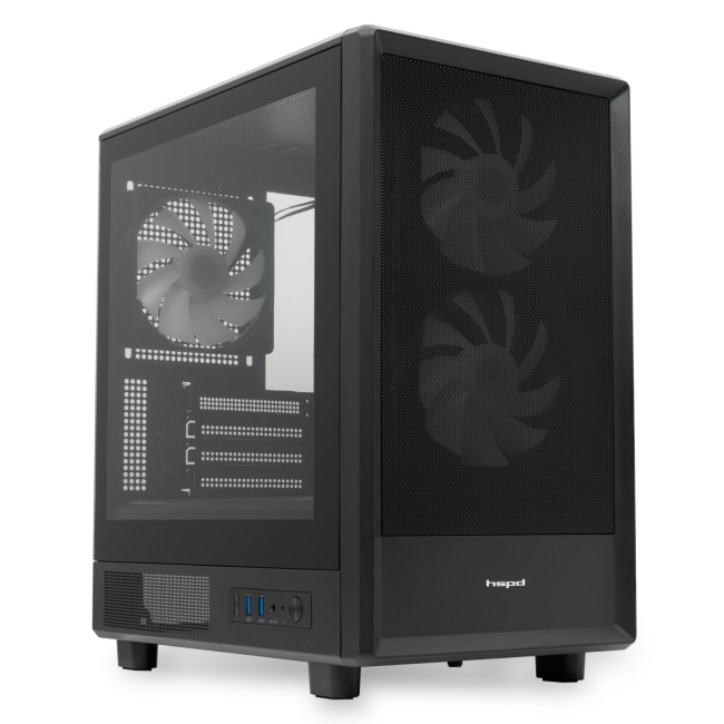 Корпус без блока питания HSPD  M310-TGBK-ARGB