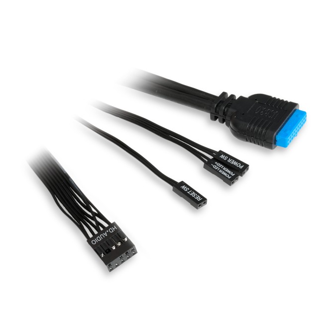 Корпус без блока питания HSPD  M310-TGBK-ARGB