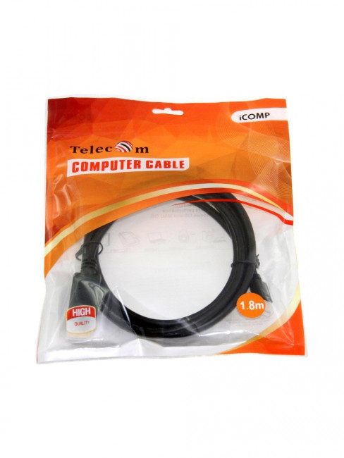 Кабель-переходник 4K*60Hz 1.2V Mini DisplayPort M <--> Display Port M 1,8м Telecom (TA682-1.8M) Telecom Mini DisplayPort (m) to DisplayPort (m)