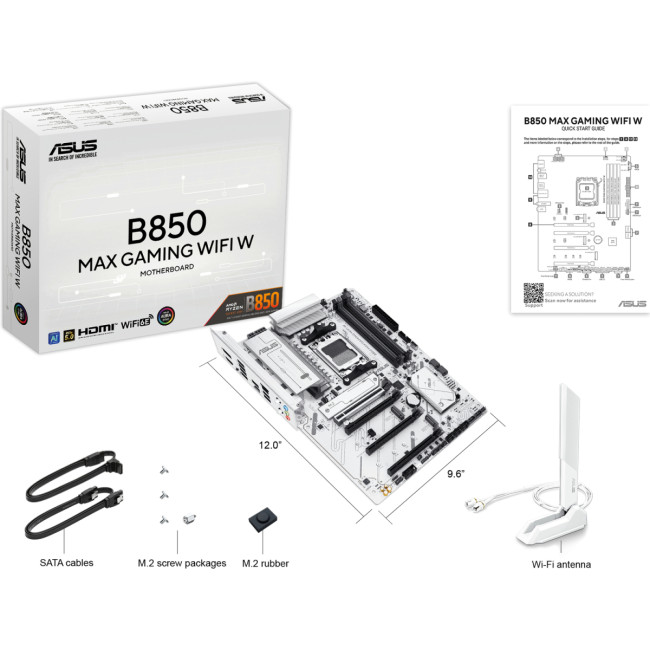 Материнская плата ASUS B850 MAX GAMING WIFI W (90MB1M10-M0EAY0)