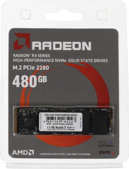 Накопитель SSD AMD R3MP30480G8 Накопитель SSD AMD R3MP30480G8