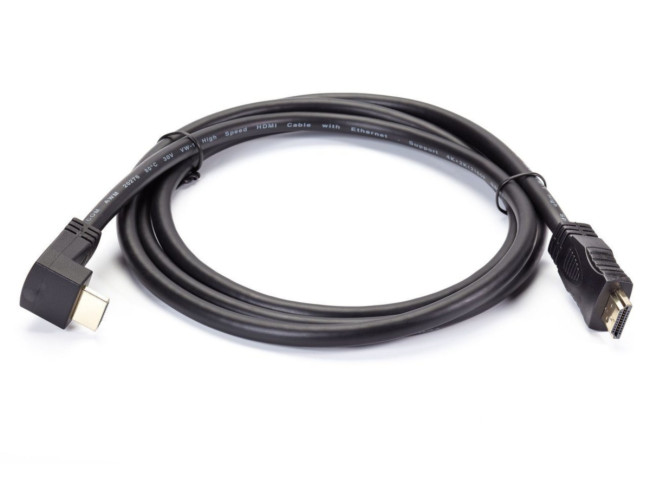 Кабель HDMI<=>HDMI-угловой коннектор 90град 1.8м, 2.0V VCOM <CG523-1.8M> VCOM HDMI (m) - HDMI (m) 1.8м Кабель HDMI<=>HDMI-угловой коннектор 90град 1.8м, 2.0V VCOM <CG523-1.8M> VCOM HDMI (m) - HDMI (m) 1.8м