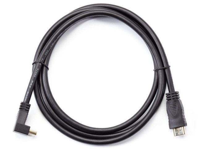 Кабель HDMI<=>HDMI-угловой коннектор 90град 1.8м, 2.0V VCOM <CG523-1.8M> VCOM HDMI (m) - HDMI (m) 1.8м Кабель HDMI<=>HDMI-угловой коннектор 90град 1.8м, 2.0V VCOM <CG523-1.8M> VCOM HDMI (m) - HDMI (m) 1.8м