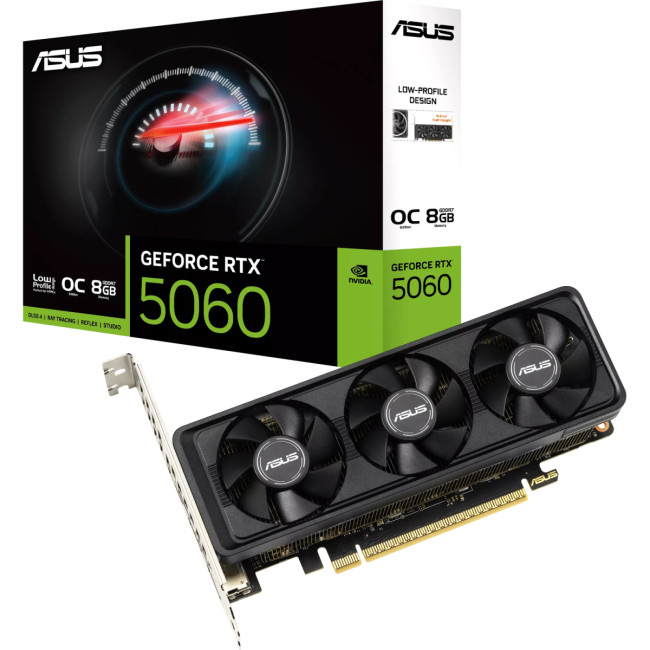 Видеокарта ASUS RTX5060-O8G-LP-BRK (90YV0N90-M0NA00) Видеокарта ASUS RTX5060-O8G-LP-BRK (90YV0N90-M0NA00)