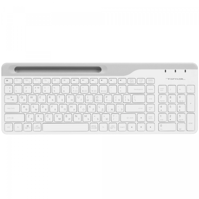 Клавиатура + мышь A4Tech Fstyler FB2535C клав:белый/серый мышь:белый/серый USB беспроводная Bluetoot A4Tech FB2535C ICY WHITE Клавиатура + мышь A4Tech Fstyler FB2535C клав:белый/серый мышь:белый/серый USB беспроводная Bluetoot A4Tech FB2535C ICY WHITE