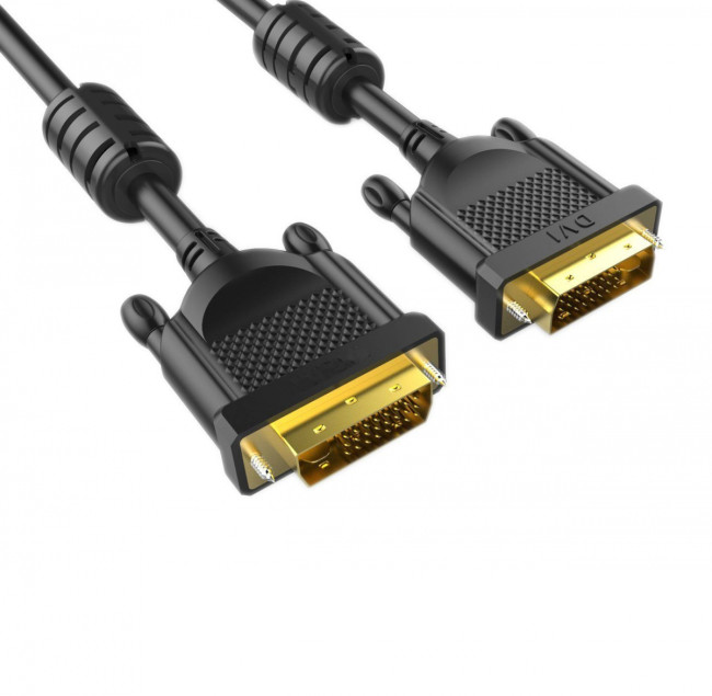 Кабель DVI (24+1) M/M 3m, 2 фильтра Aopen/Qust <ACG442GD-3M> VCOM DVI-D (m) - DVI-D (m) 3м Кабель DVI (24+1) M/M 3m, 2 фильтра Aopen/Qust <ACG442GD-3M> VCOM DVI-D (m) - DVI-D (m) 3м
