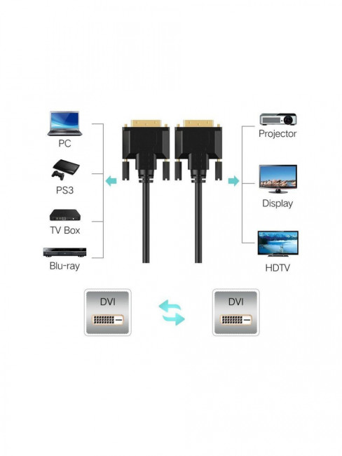 Кабель DVI (24+1) M/M 3m, 2 фильтра Aopen/Qust <ACG442GD-3M> VCOM DVI-D (m) - DVI-D (m) 3м Кабель DVI (24+1) M/M 3m, 2 фильтра Aopen/Qust <ACG442GD-3M> VCOM DVI-D (m) - DVI-D (m) 3м