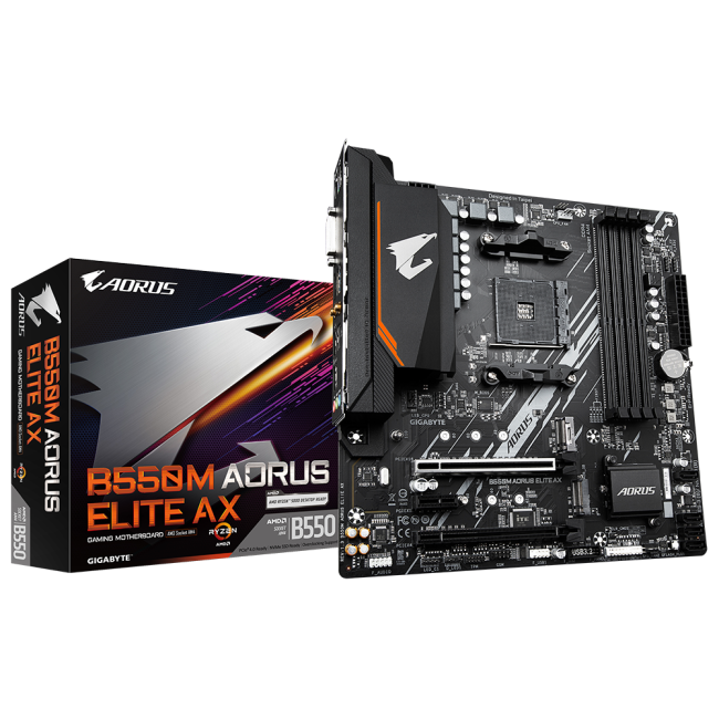 Материнская плата GIGABYTE B550M AORUS ELITE AX