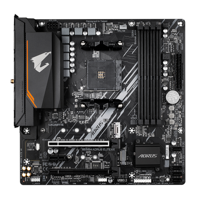 Материнская плата GIGABYTE B550M AORUS ELITE AX