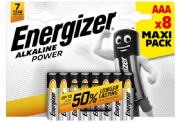 Батарейка AAA Energizer Alkaline power LR03 AAA BL8 (00-00000427)