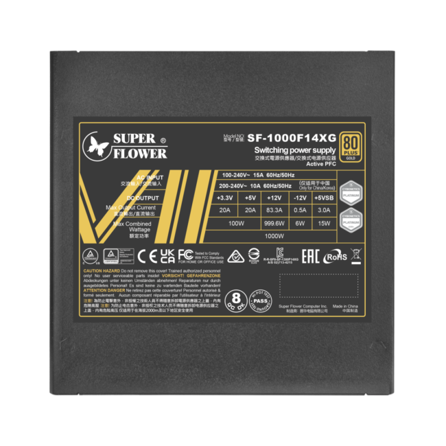 Блок питания 1000 Ватт Super Flower Power Supply Leadex VII, 1000W