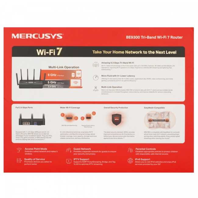 Маршрутизатор Mercusys MR47BE Маршрутизатор Mercusys MR47BE