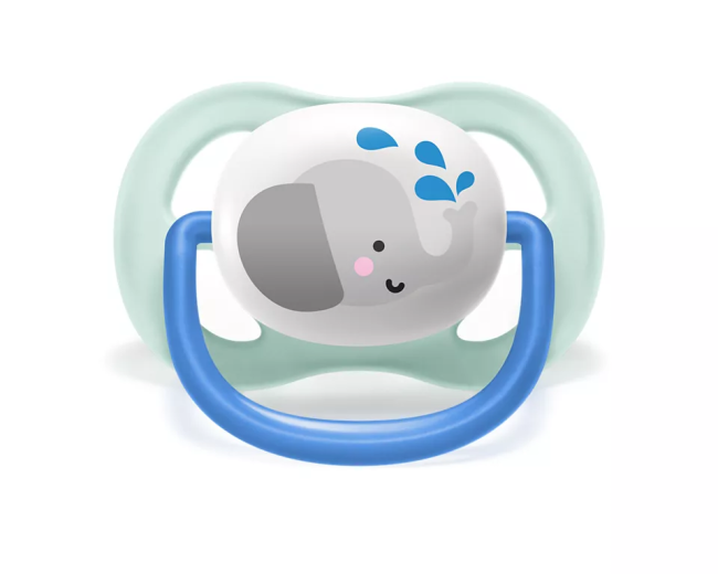Соска-пустышка Philips Avent SCF080/05 Слон/Пингвин, 0-6 мес, 2 шт, для мальчиков Philips SCF080/05