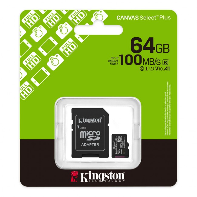 Карта памяти Kingston SDCS3/64GB Карта памяти Kingston SDCS3/64GB