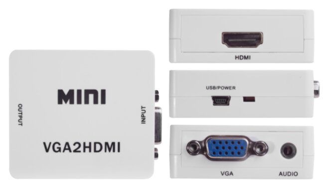 Мультимедиа  конвертер VGA  to HDMI Greenconnect серия Greenline GL-v122 Greenconnect VGA  to HDMI серия Greenline