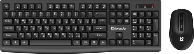 Defender Беспроводной набор Seoul C-972 RU,черн,2.4G,104 кн/4D,1600dpi Defender Seoul C-972 RU