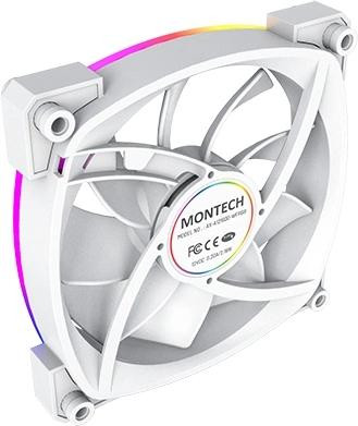 Вентилятор для корпуса Montech AX120 PWM WHITE Вентилятор для корпуса Montech AX120 PWM WHITE