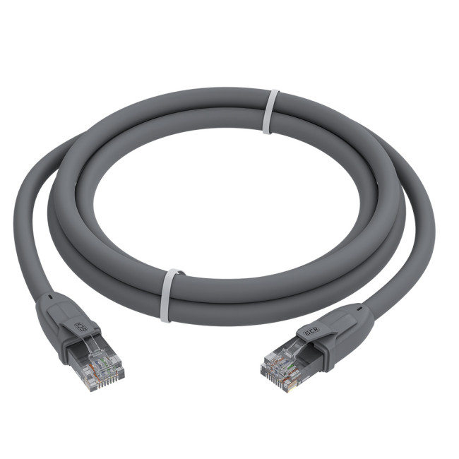 GCR Патч-корд прямой 7.5m UTP кат.6, серый, 24 AWG, ethernet high speed, RJ45, T568B, GCR-52596 Greenconnect RJ45(m) - RJ45(m) Cat.6 UTP  7.5м серый