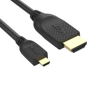 Кабель HDMI-19M --MicroHDMI-19M ver 2.0 1.8m VCOM <CG587-1.8M> VCOM CG587-1.8M