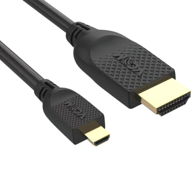Кабель HDMI-19M --MicroHDMI-19M ver 2.0 1.8m VCOM <CG587-1.8M> VCOM CG587-1.8M