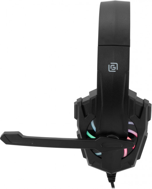 Наушники с микрофоном Oklick HS-L355G черный 1.8м мониторные оголовье (1939807) Oklick 1939807