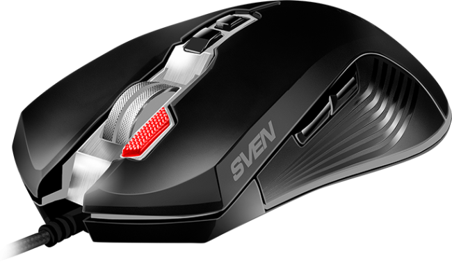 Игровая мышь SVEN RX-G850 (7+1кл. 500-6400 DPI, ПО, RGB подсветка, игров. упак) Sven RX-G850