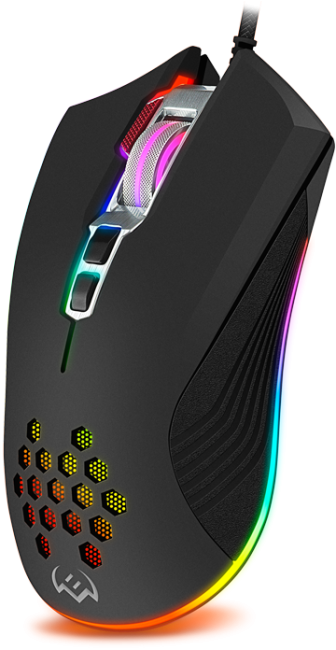 Игровая мышь SVEN RX-G850 (7+1кл. 500-6400 DPI, ПО, RGB подсветка, игров. упак) Sven RX-G850