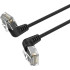 Патч-корд Vention прямой UTP cat.6a, RJ45 угол 90 - 0,5м. Черный Vention IBOBD