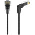 Патч-корд Vention прямой UTP cat.6a, RJ45 угол 90 - 0,5м. Черный Vention IBOBD