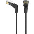 Патч-корд Vention прямой UTP cat.6a, RJ45 угол 90 - 0,5м. Черный Vention IBOBD