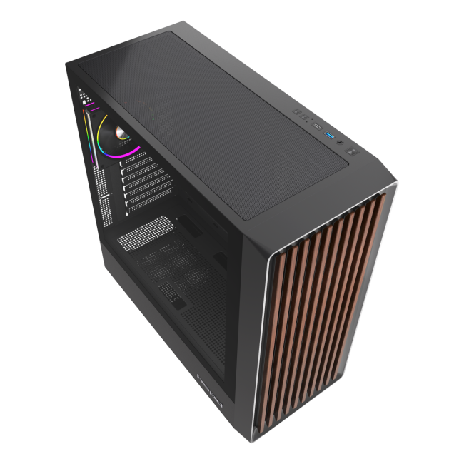 Корпус без блока питания HSPD F760-TGBK-ARGB Корпус без блока питания HSPD F760-TGBK-ARGB