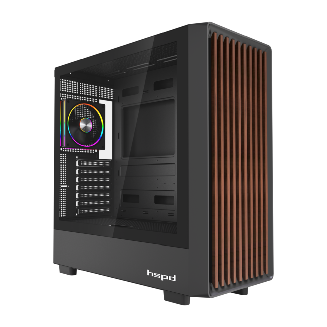 Корпус без блока питания HSPD F760-TGBK-ARGB Корпус без блока питания HSPD F760-TGBK-ARGB