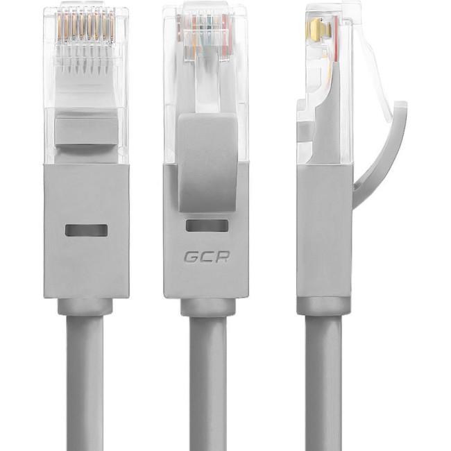 GCR Патч-корд перекрестный ethernet 0.5m UTP кат.5е, серый, RJ45, литой Greenconnect GCR-LNC03-C-0.5m UTP кат.5е, 0.5 м