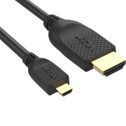 Кабель HDMI-19M --MicroHDMI-19M ver 2.0 1m VCOM <CG587-1M> VCOM CG587-1M