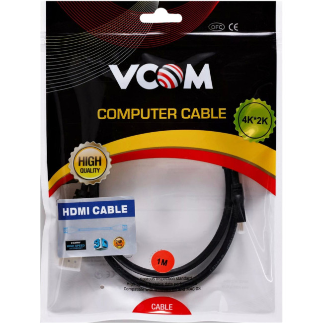 Кабель HDMI-19M --MicroHDMI-19M ver 2.0 1m VCOM <CG587-1M> VCOM CG587-1M