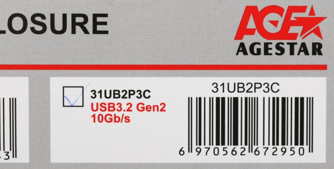 Внешний корпус для HDD/SSD AgeStar 31UB2P3C Внешний корпус для HDD/SSD AgeStar 31UB2P3C