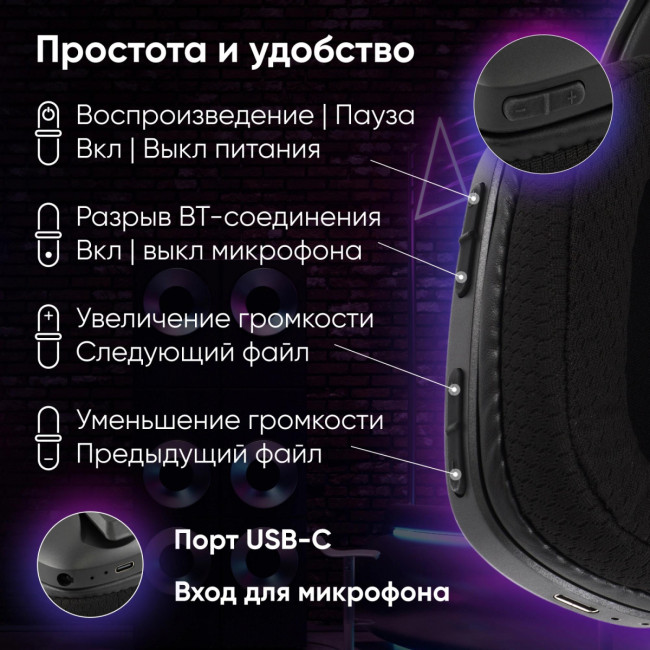Наушники с микрофоном Oklick HS-L750G черный 1.5м накладные BT оголовье (2007557) Oklick 2007557 Наушники с микрофоном Oklick HS-L750G черный 1.5м накладные BT оголовье (2007557) Oklick 2007557