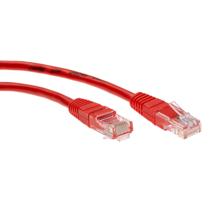 Патчкорд литой "Telecom" UTP кат.5е 1,0м красный VCOM NA102-R-1M Патчкорд литой "Telecom" UTP кат.5е 1,0м красный VCOM NA102-R-1M