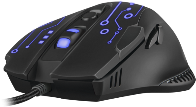 Игровая мышь SVEN RX-G715 (7+1кл., бесш. кл., 1200-3200 DPI, SoftTouch, подсветка, игров. упак) Sven RX-G715