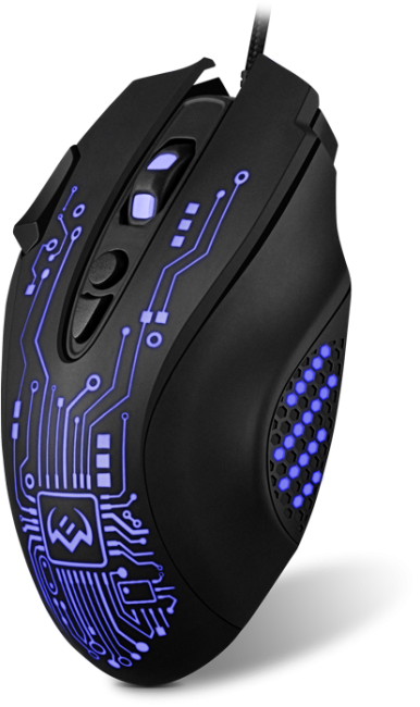 Игровая мышь SVEN RX-G715 (7+1кл., бесш. кл., 1200-3200 DPI, SoftTouch, подсветка, игров. упак) Sven RX-G715