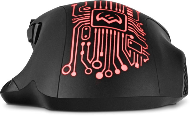 Игровая мышь SVEN RX-G715 (7+1кл., бесш. кл., 1200-3200 DPI, SoftTouch, подсветка, игров. упак) Sven RX-G715