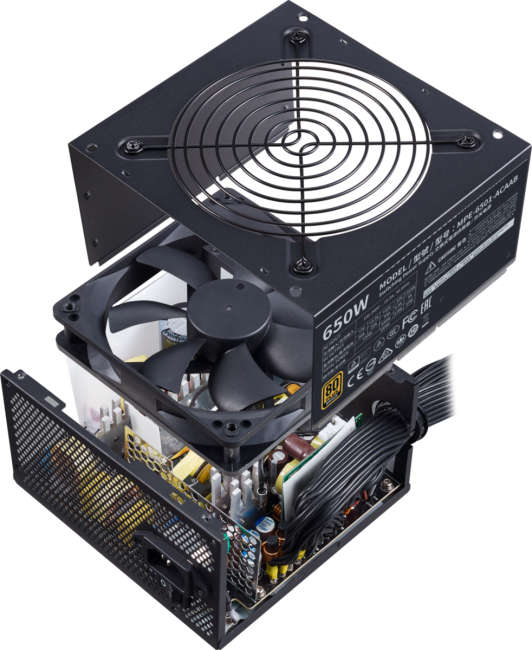Блок питания 650 Ватт Cooler Master MWE 650 Bronze - V2 Блок питания 650 Ватт Cooler Master MWE 650 Bronze - V2