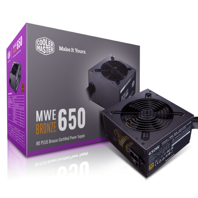 Блок питания 650 Ватт Cooler Master MWE 650 Bronze - V2 Блок питания 650 Ватт Cooler Master MWE 650 Bronze - V2