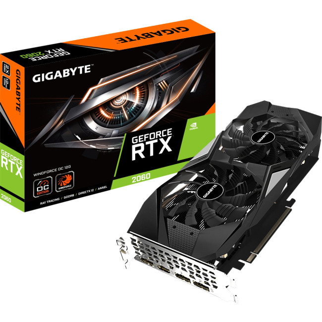 Видеокарта Gigabyte GeForce RTX 2060 (GV-N2060WF2OC-12GD) Видеокарта Gigabyte GeForce RTX 2060 (GV-N2060WF2OC-12GD)